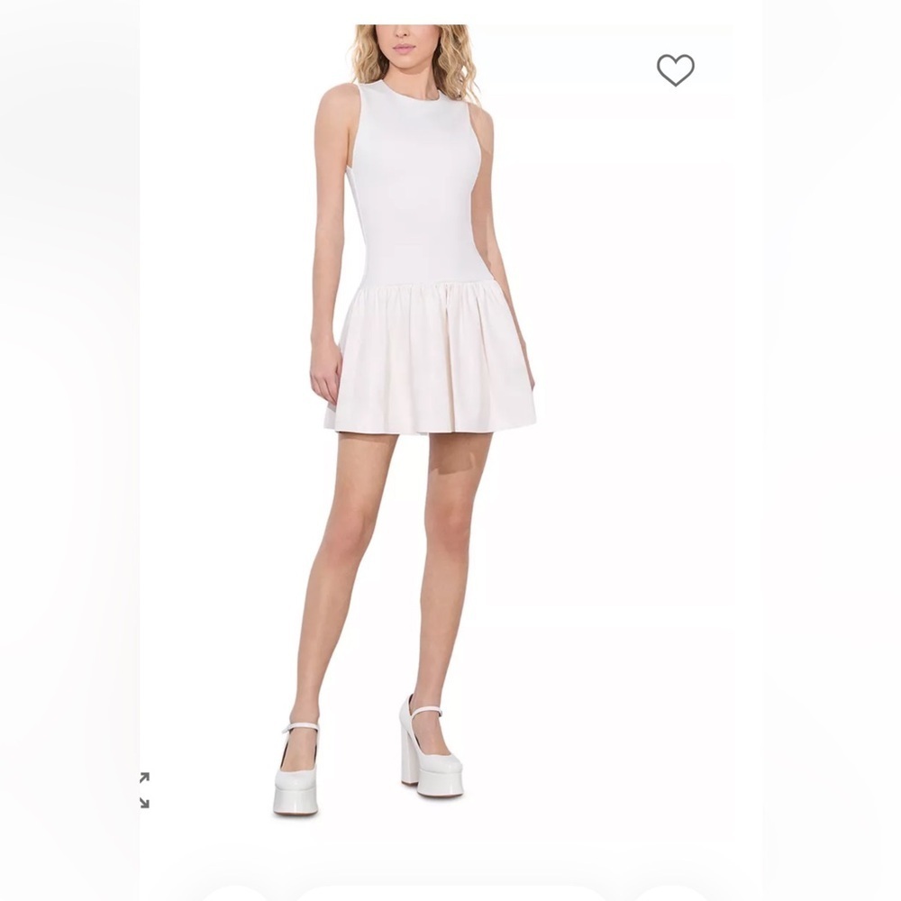 Alice + Olivia Ella Combo Vegan Sleeveless Drop Dress